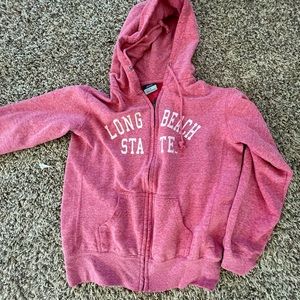 cropped west coast zip up